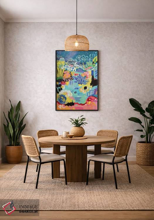 تابلو انتزاعی برکه خیال انگیز ۳ اثر کارن فیلدز - D4B