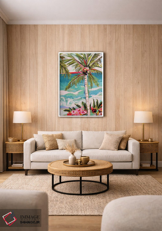 تابلو دکوراتیو نخل خیال انگیز ۲ اثر کارن فیلدز - D1W
