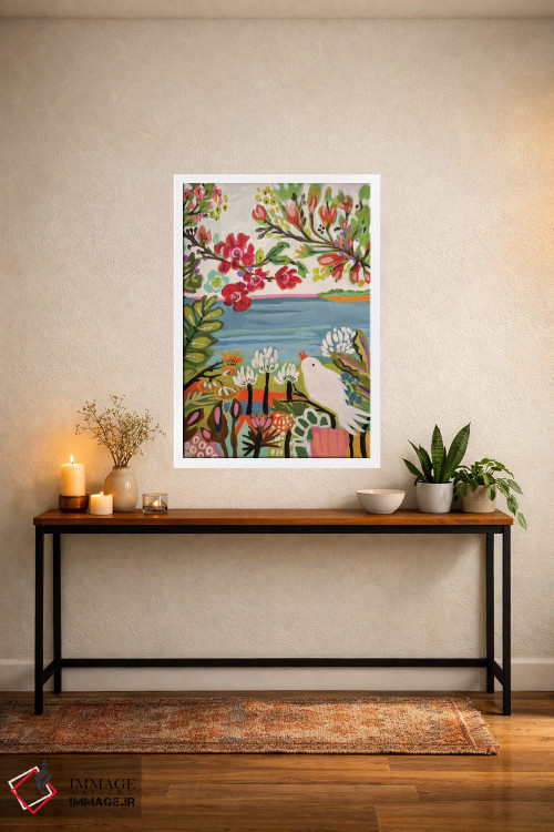 تابلو دکوراتیو پرندگان در باغ ۲ اثر کارن فیلدز - D2W