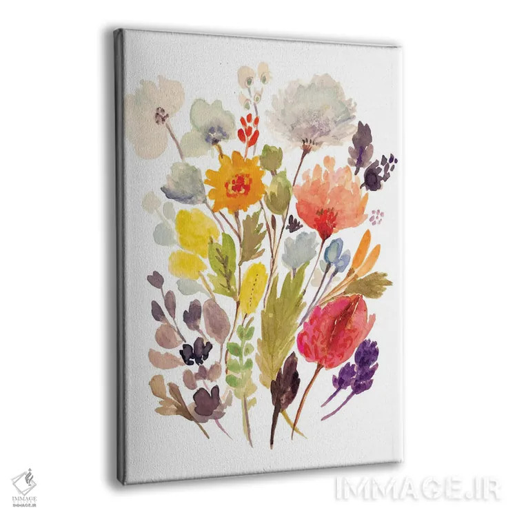 تابلو دکوراتیو ساقه های دسته گل مدرن ۲ اثر کارن فیلدز - نمای پرسپکتیو محصول