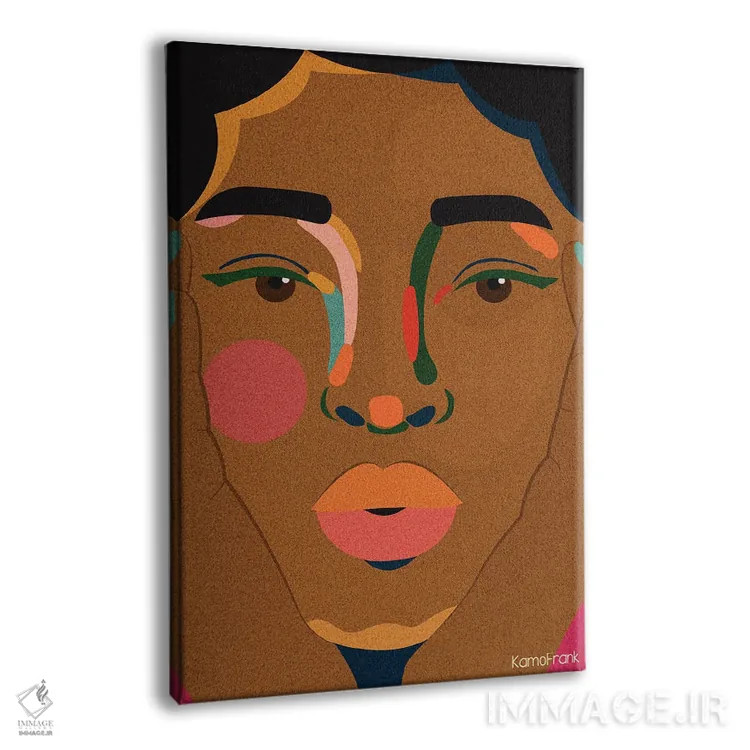 تابلو مینیمال نمای نزدیک اثر کمو فرانک - نمای پرسپکتیو محصول