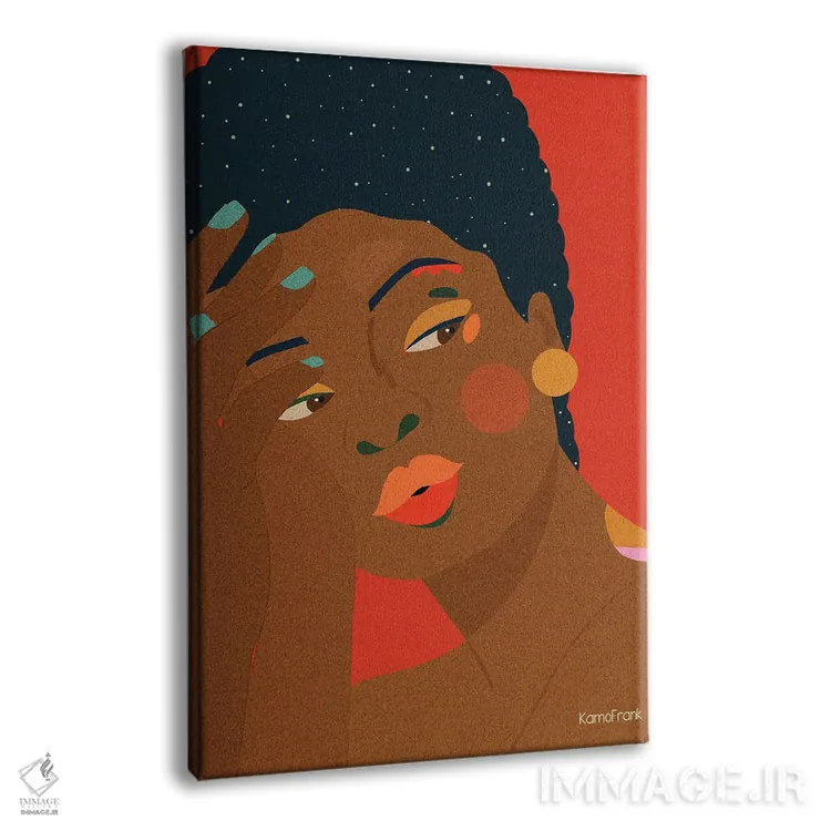 تابلو مینیمال تمام ستاره های آسمان اثر کمو فرانک - نمای پرسپکتیو محصول