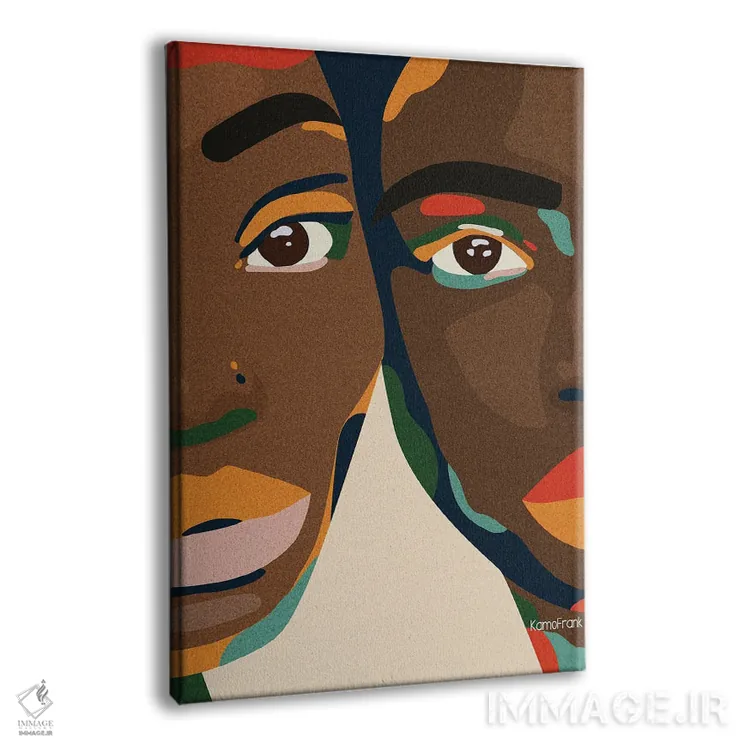 تابلو مینیمال به من تکیه کن اثر کمو فرانک - نمای پرسپکتیو محصول