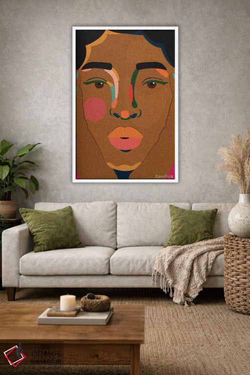 تابلو مینیمال نمای نزدیک اثر کمو فرانک - D1W