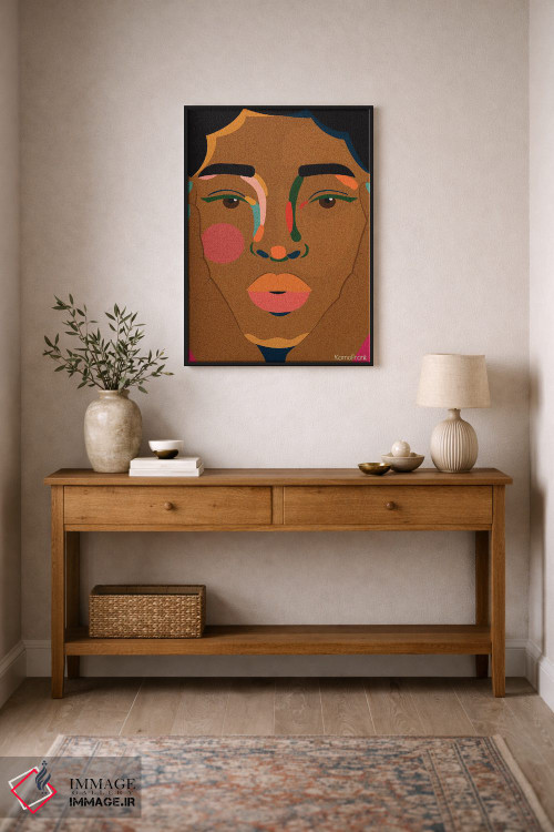 تابلو مینیمال نمای نزدیک اثر کمو فرانک - D2B