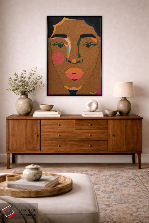 تابلو مینیمال نمای نزدیک اثر کمو فرانک - D4B