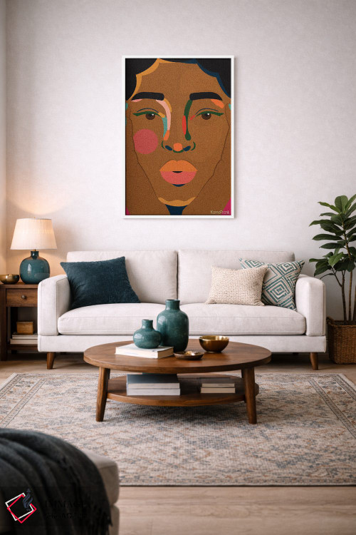 تابلو مینیمال نمای نزدیک اثر کمو فرانک - D3W