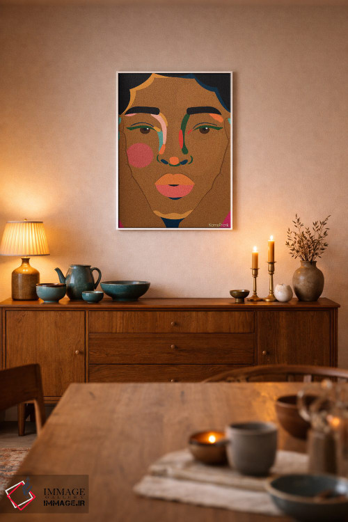 تابلو مینیمال نمای نزدیک اثر کمو فرانک - D5W