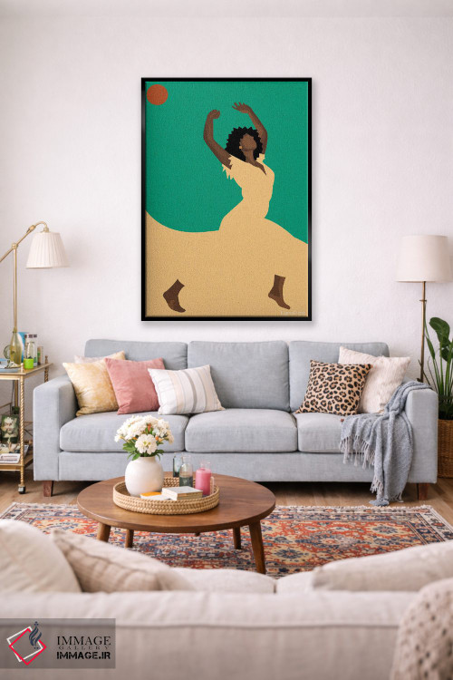 تابلو مینیمال رقص اثر کمو فرانک - D1B