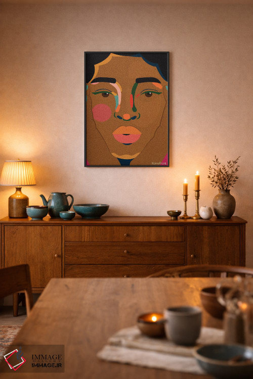 تابلو مینیمال نمای نزدیک اثر کمو فرانک - D6B