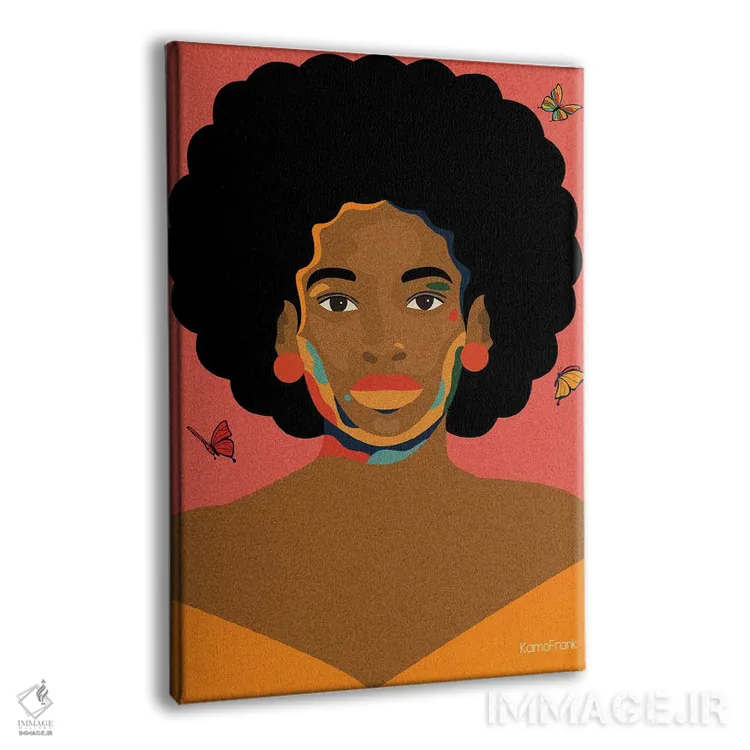 تابلو مینیمال شکوفایی اثر کمو فرانک - نمای پرسپکتیو محصول