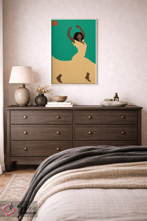 تابلو مینیمال رقص اثر کمو فرانک - D2W