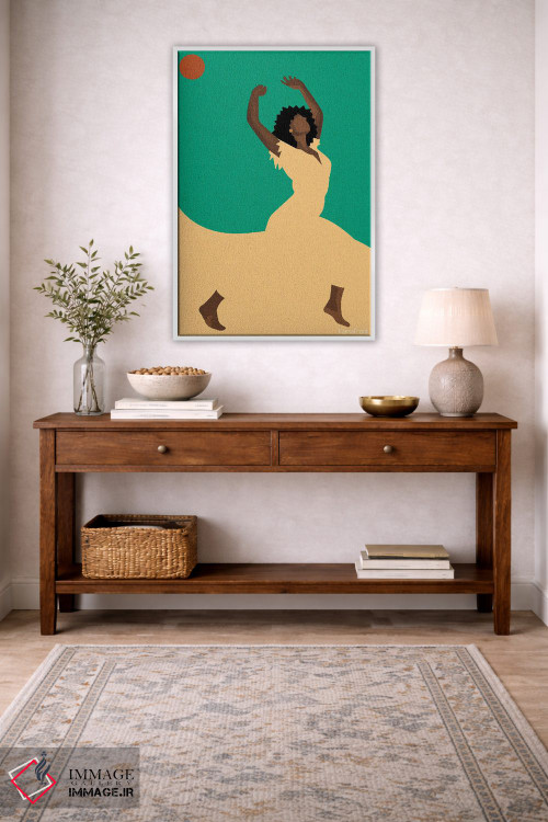 تابلو مینیمال رقص اثر کمو فرانک - D3W