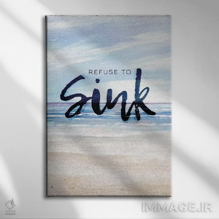 تابلو دکوراتیو امتناع از غرق شدن اثر کینگزلی - نمای روبهرو روی دیوار