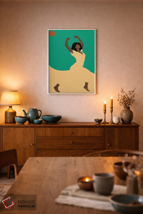 تابلو مینیمال رقص اثر کمو فرانک - D5W