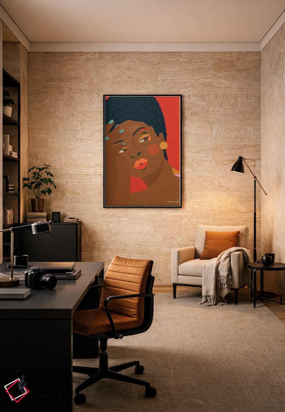 تابلو مینیمال تمام ستاره های آسمان اثر کمو فرانک - D6B