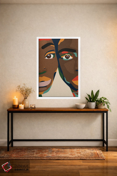 تابلو مینیمال به من تکیه کن اثر کمو فرانک - D3W