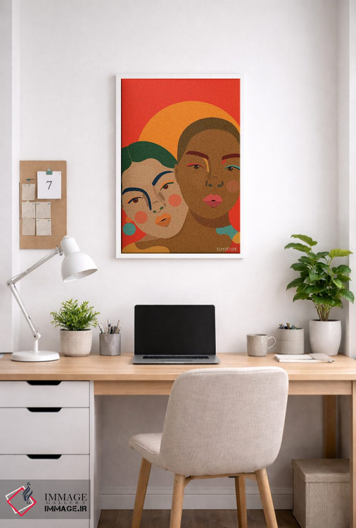 تابلو مینیمال صمیمیت اثر کمو فرانک - D3W