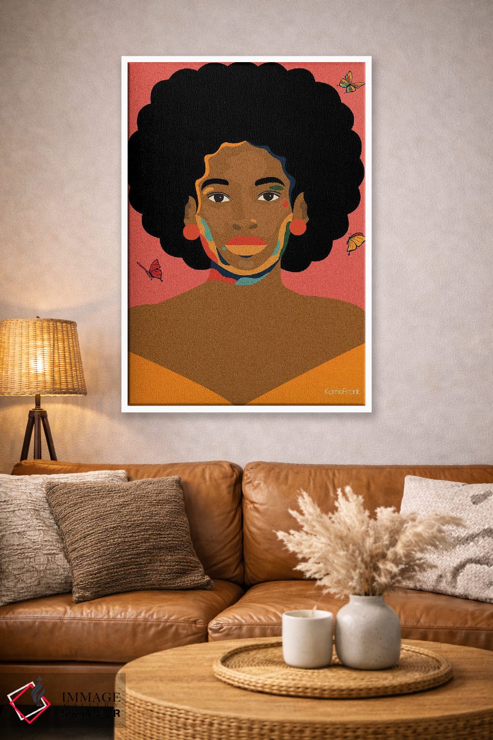 تابلو مینیمال شکوفایی اثر کمو فرانک - D3W