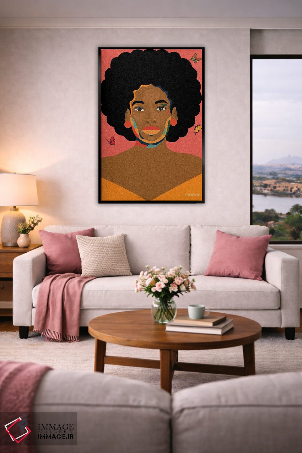 تابلو مینیمال شکوفایی اثر کمو فرانک - D4B