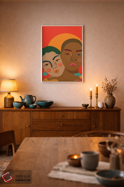 تابلو مینیمال صمیمیت اثر کمو فرانک - D6W