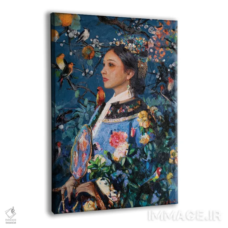 تابلو دکوراتیو ملکه ژانگ اثر خانلار اسدالله یف - نمای پرسپکتیو محصول