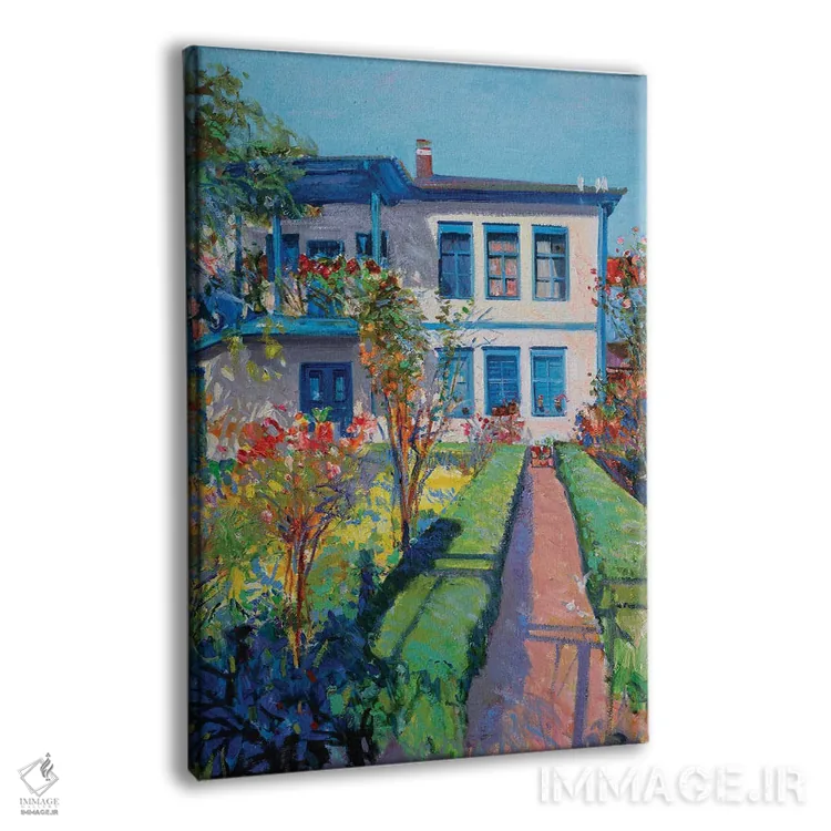 تابلو دکوراتیو باغ هنرمند اثر خانلار اسدالله یف - نمای پرسپکتیو محصول