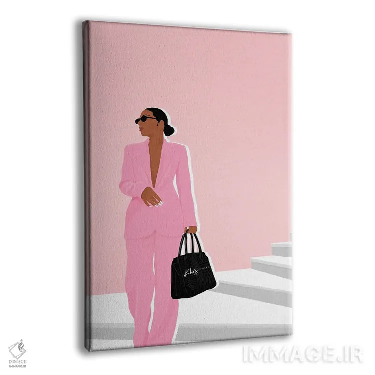 تابلو دکوراتیو دختر رئیس اثر خیا ای - نمای پرسپکتیو محصول