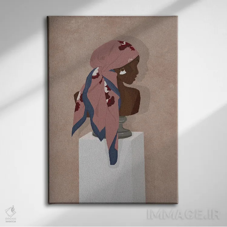 تابلو دکوراتیو هنر زیبا اثر خیا ای - نمای روبهرو روی دیوار