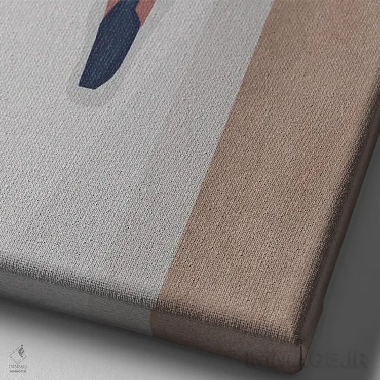 تابلو دکوراتیو هنر زیبا اثر خیا ای - نمای نزدیک بافت بوم