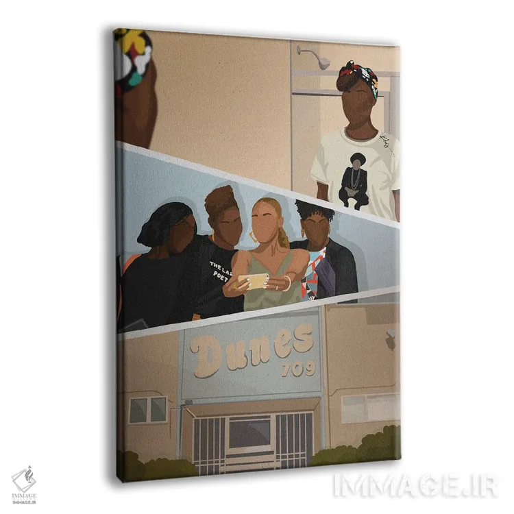 تابلو دکوراتیو ناایمن اثر خیا ای - نمای پرسپکتیو محصول