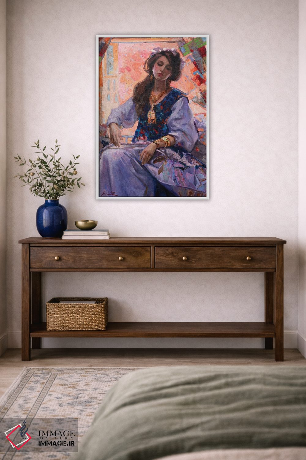 تابلو دکوراتیو دختر شرقی اثر خانلار اسدالله یف - D3W