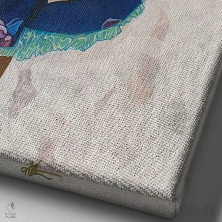 تابلو دکوراتیو برنده شدن اثر کی. آرتور - نمای نزدیک بافت بوم