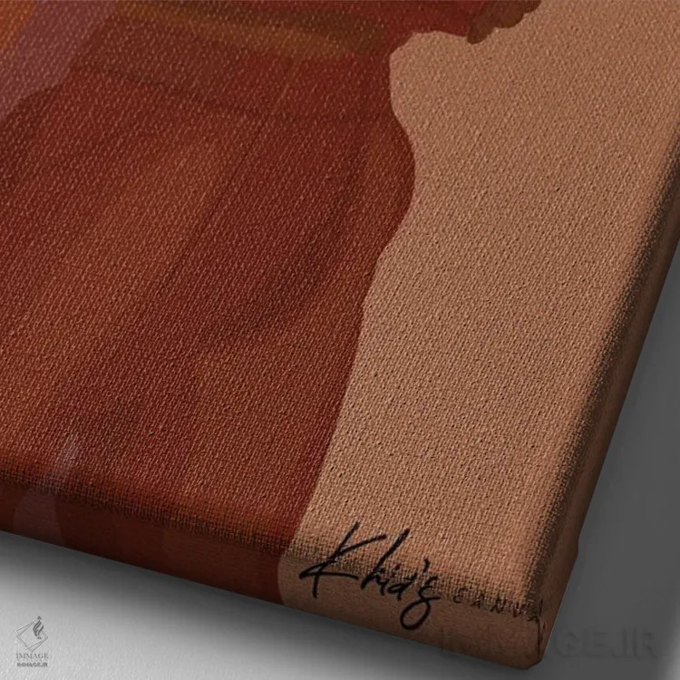 تابلو دکوراتیو ارتعاشات اثر خیا ای - نمای نزدیک بافت بوم