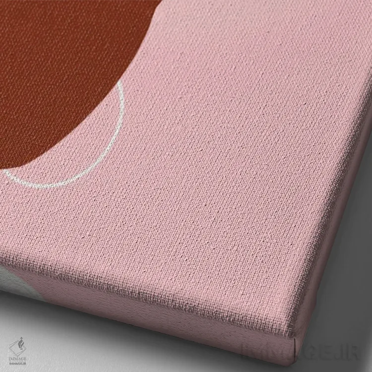 تابلو دکوراتیو دختر روی جلد اثر خیا ای - نمای نزدیک بافت بوم