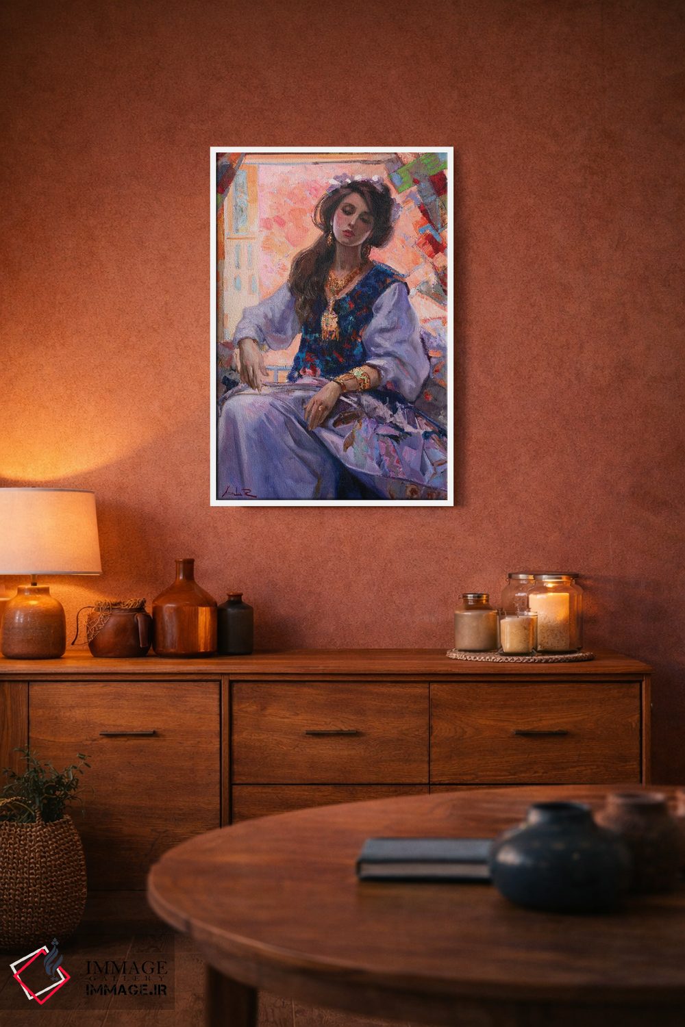 تابلو دکوراتیو دختر شرقی اثر خانلار اسدالله یف - D4W