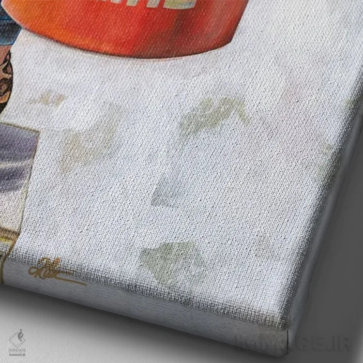 تابلو دکوراتیو بهترین جمع اثر کی. آرتور - نمای نزدیک بافت بوم