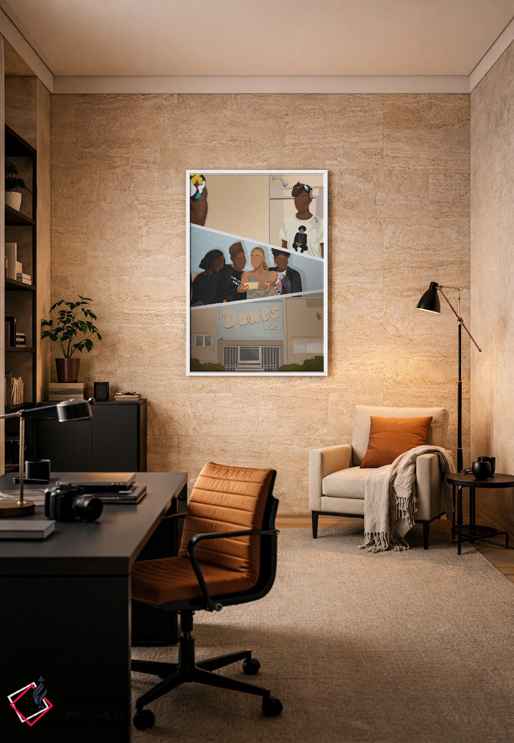 تابلو دکوراتیو ناایمن اثر خیا ای - D6W