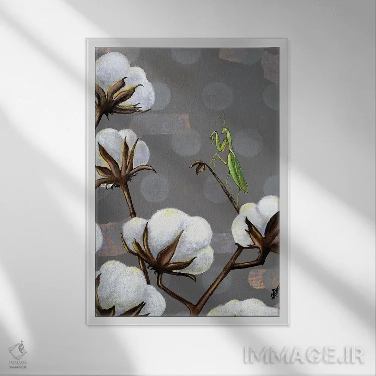 تابلو مدرن رفاه و رونق اثر کی. آرتور - نمای قابدار سفید