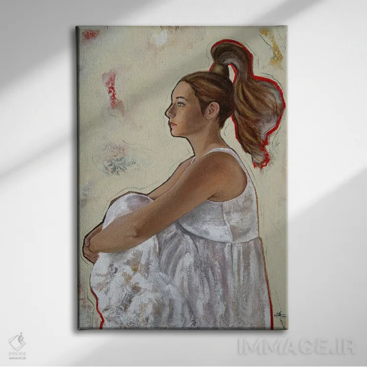 تابلو مدرن آینده نگر اثر کی. آرتور - نمای روبهرو روی دیوار