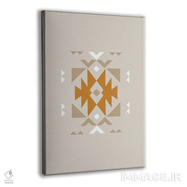 تابلو دکوراتیو طرح قبیله ای آزتک جنوب غربی اثر خارین هینز - نمای پرسپکتیو محصول
