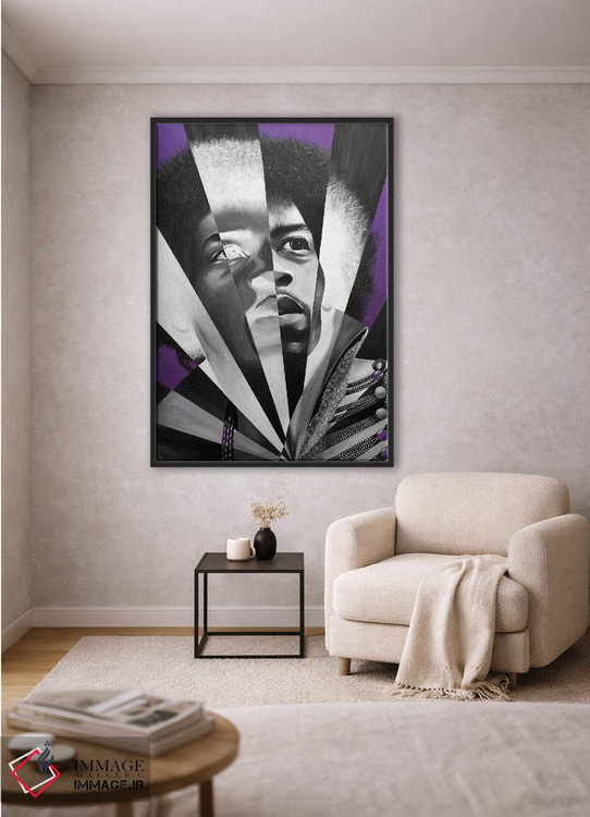 تابلو دکوراتیو مه بنفش اثر خلئو موریس - D2B