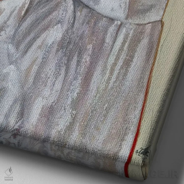 تابلو مدرن آینده نگر اثر کی. آرتور - نمای نزدیک بافت بوم