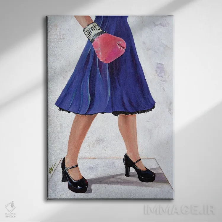 تابلو دکوراتیو ضربه نهایی اثر کی. آرتور - نمای روبهرو روی دیوار