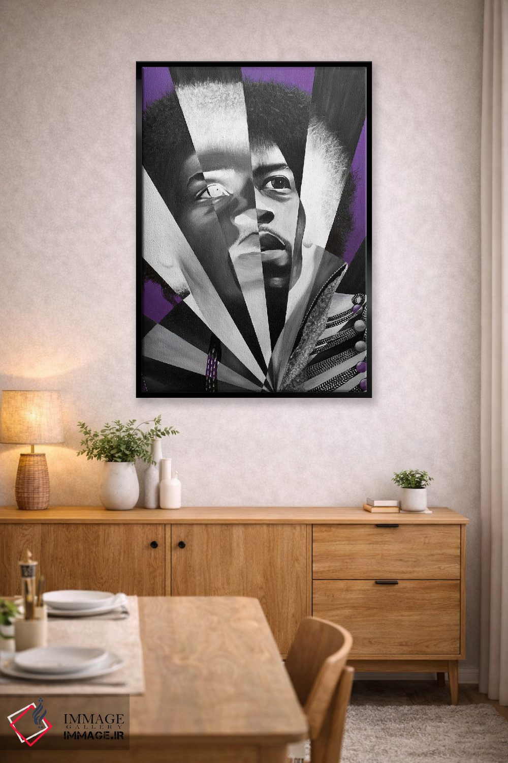 تابلو دکوراتیو مه بنفش اثر خلئو موریس - D4B