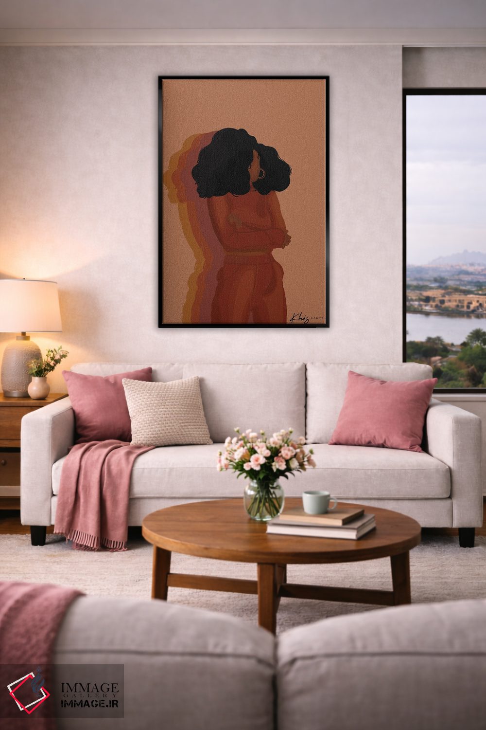 تابلو دکوراتیو ارتعاشات اثر خیا ای - D5B