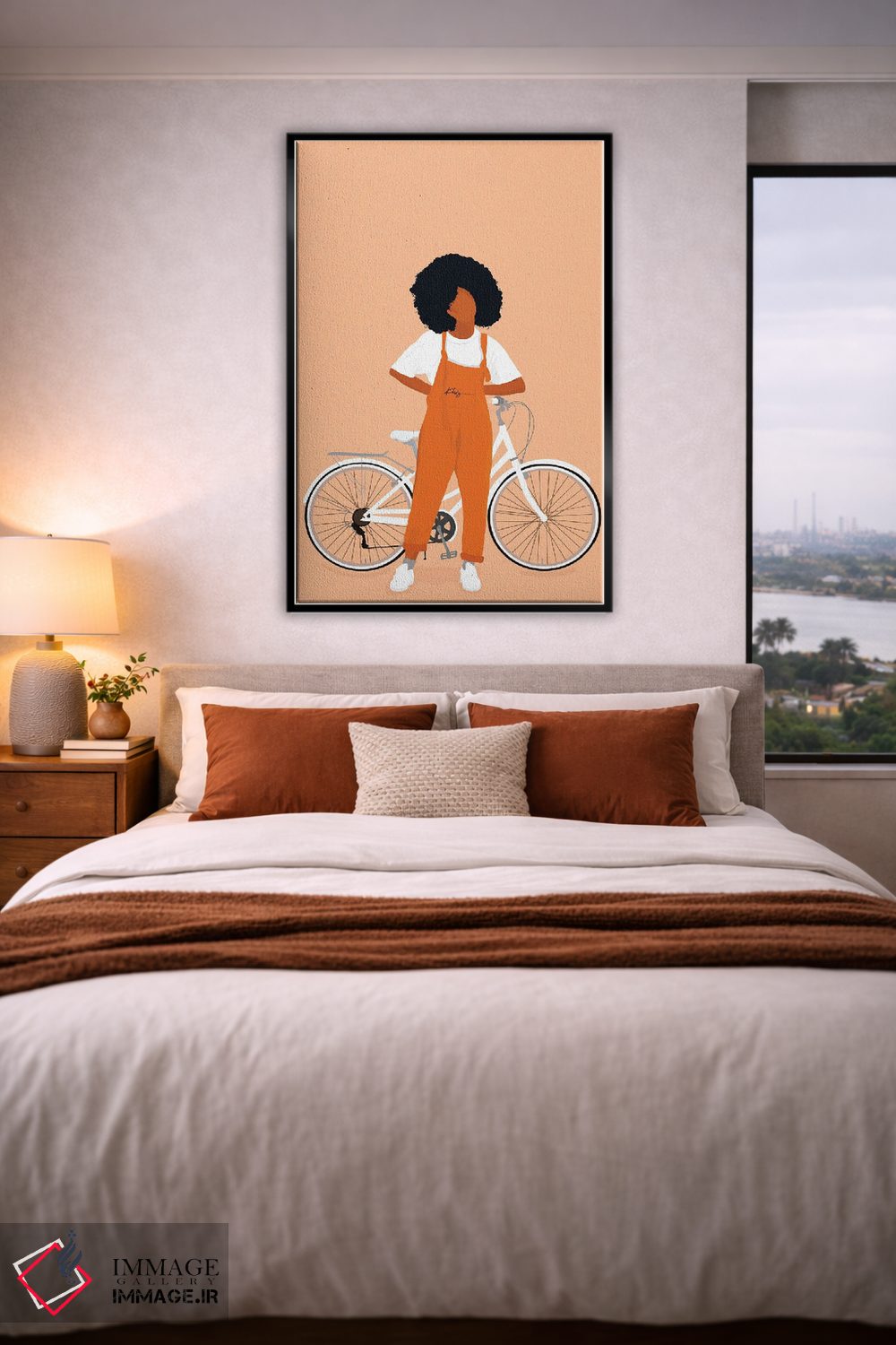 تابلو دکوراتیو نارنجی، خوشحالی؟ اثر خیا ای - D4B