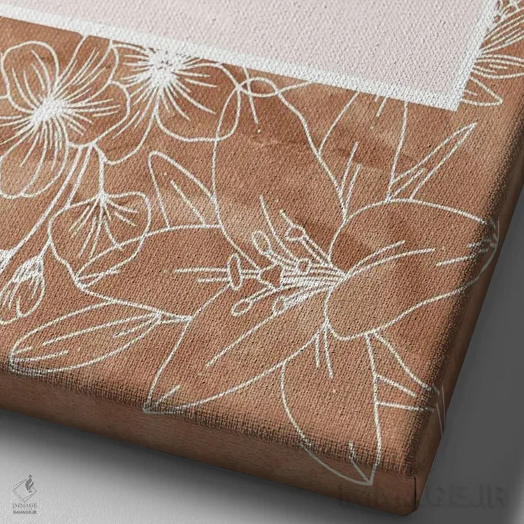 تابلو دکوراتیو زندگی سیاه پوستان مهم است - رنگ مرجانی اثر خارین هینز - نمای نزدیک بافت بوم