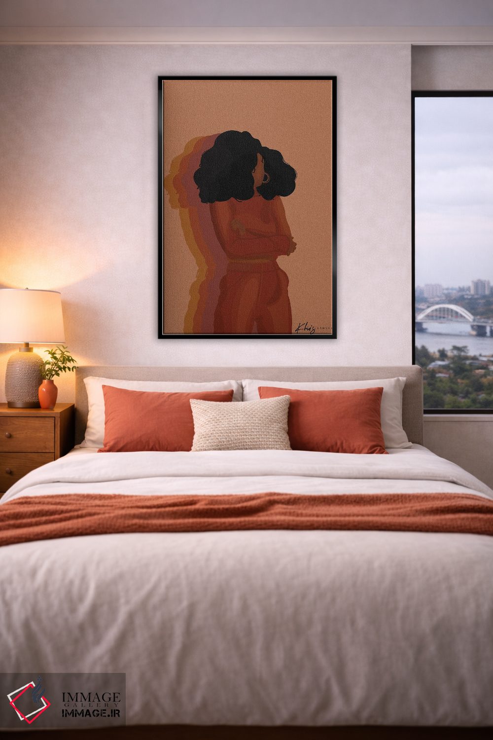 تابلو دکوراتیو ارتعاشات اثر خیا ای - D6B