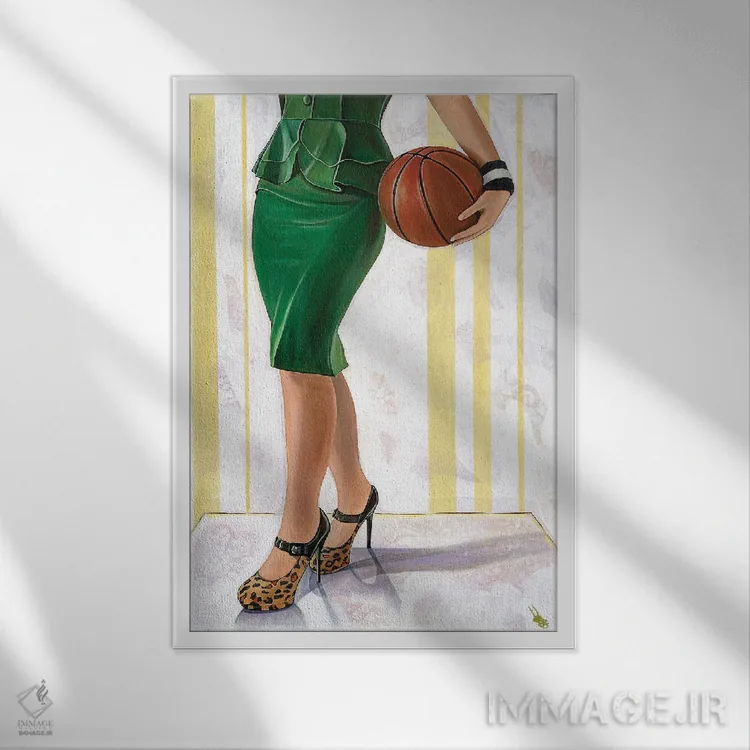 تابلو دکوراتیو تغییر دهنده بازی اثر کی. آرتور - نمای قابدار سفید